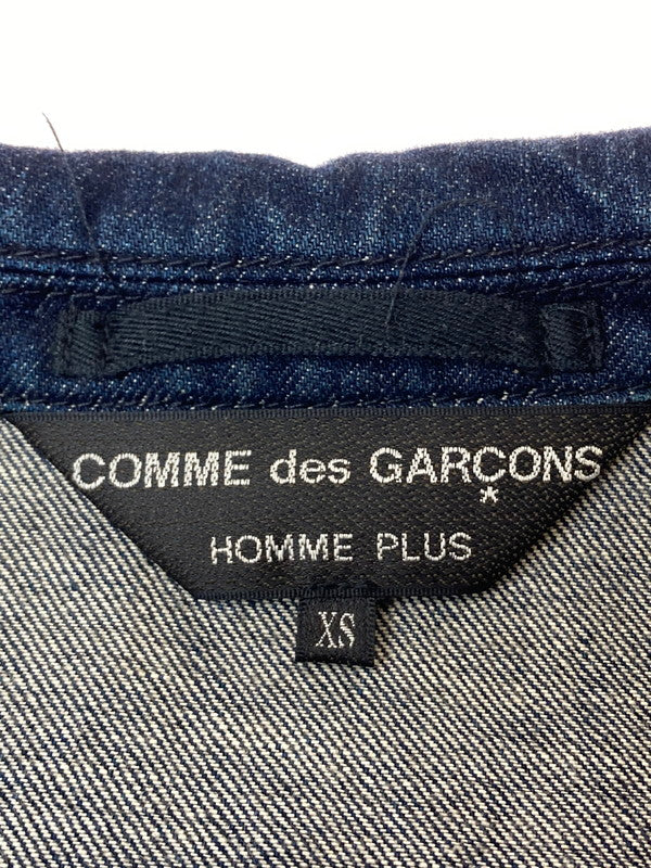 【中古品】【メンズ】 COMME des GARCONS HOMME PLUS コムデギャルソンオムプリュス PH-J078 DENIM TAILORED JACKET デニムテーラードジャケット アウター 140-240707-ab-5-min サイズ：XS カラー：インディゴブルー 万代Net店