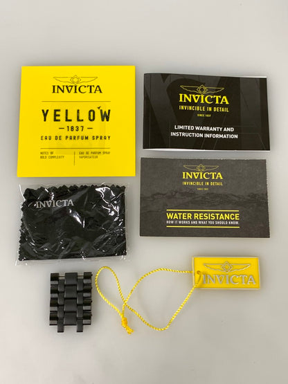 【中古品】【メンズ】  INVICTA インビクタ 27098 DC COMICS BATMAN LIMITED クロノグラフ クォーツ腕時計 198-240710-ks-10-min カラー：ブラック/ゴールド 万代Net店