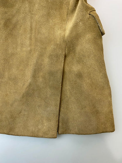 【現状渡し品】【メンズ】 MEN'S BIGI メンズビギ 90S RADMESS SUEDE 3B TAILORED JACKET テーラードジャケット 146-260408-zi-21-min サイズ：M カラー：ライトブラウン系 万代Net店