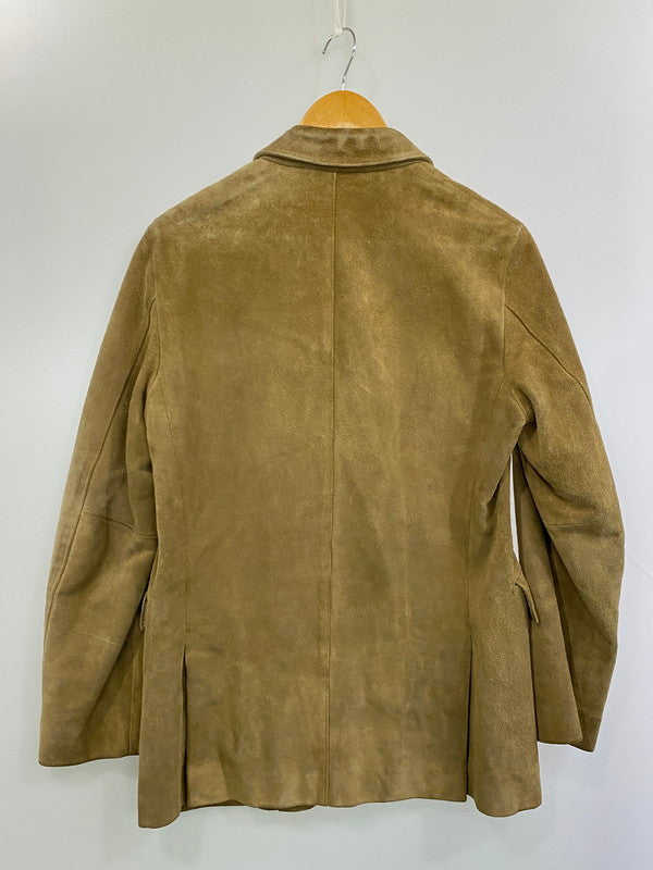 【現状渡し品】【メンズ】 MEN'S BIGI メンズビギ 90S RADMESS SUEDE 3B TAILORED JACKET テーラードジャケット 146-260408-zi-21-min サイズ：M カラー：ライトブラウン系 万代Net店