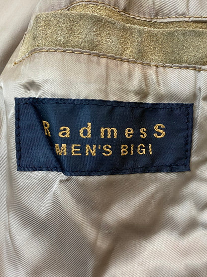 【現状渡し品】【メンズ】 MEN'S BIGI メンズビギ 90S RADMESS SUEDE 3B TAILORED JACKET テーラードジャケット 146-260408-zi-21-min サイズ：M カラー：ライトブラウン系 万代Net店