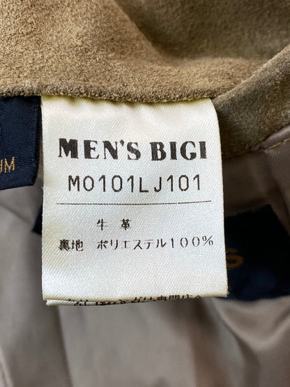 【現状渡し品】【メンズ】 MEN'S BIGI メンズビギ 90S RADMESS SUEDE 3B TAILORED JACKET テーラードジャケット 146-260408-zi-21-min サイズ：M カラー：ライトブラウン系 万代Net店