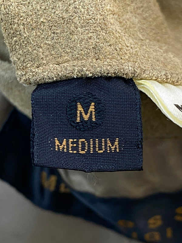 【現状渡し品】【メンズ】 MEN'S BIGI メンズビギ 90S RADMESS SUEDE 3B TAILORED JACKET テーラードジャケット 146-260408-zi-21-min サイズ：M カラー：ライトブラウン系 万代Net店