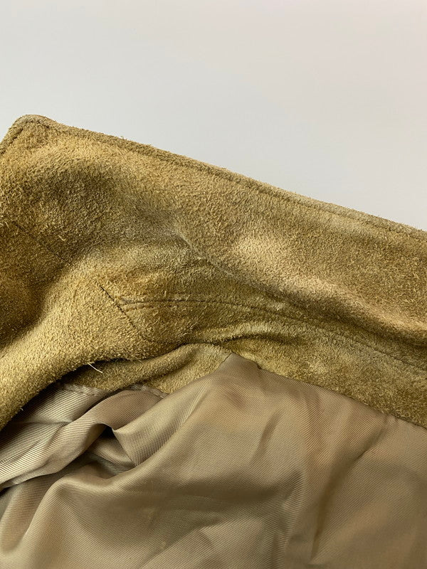 【現状渡し品】【メンズ】 MEN'S BIGI メンズビギ 90S RADMESS SUEDE 3B TAILORED JACKET テーラードジャケット 146-260408-zi-21-min サイズ：M カラー：ライトブラウン系 万代Net店