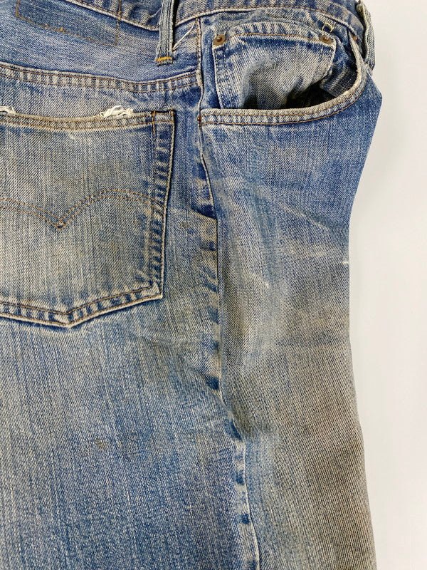 【中古品】【メンズ】 Levi's リーバイス BOOT-CUT DENIM PANTS ブーツカット デニムパンツ 刻印6 スモールE バックポケット裏シングル 42TALON 脇割り 157-240718-yn-20-min カラー：インディゴ 万代Net店