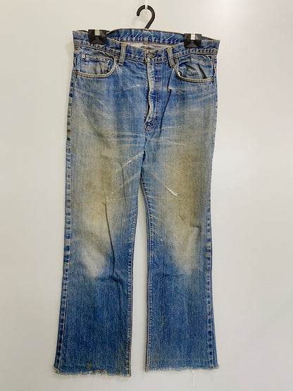 【中古品】【メンズ】 Levi's リーバイス BOOT-CUT DENIM PANTS ブーツカット デニムパンツ 刻印6 スモールE バックポケット裏シングル 42TALON 脇割り 157-240718-yn-20-min カラー：インディゴ 万代Net店