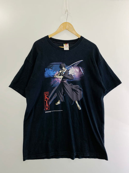 【中古品】【メンズ】  FRUIT OF THE LOOM フルーツオブザルーム 00S SAMURAI DEEPER KYO PRINT TEE 00s アニメ サムライディーパーキョウプリント Tシャツ トップス 146-240712-jt-03-min サイズ：XL カラー：ブラウン 万代Net店