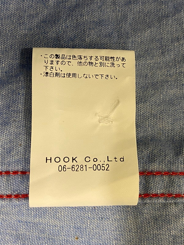 【中古】【メンズ】  KOJIMA GENES CHAMBRAY WORK SHIRT 児島ジーンズ シャンブレーワークシャツ 長袖シャツ トップス 145-240806-yn-07-min サイズ：M カラー：ライトブルー 万代Net店