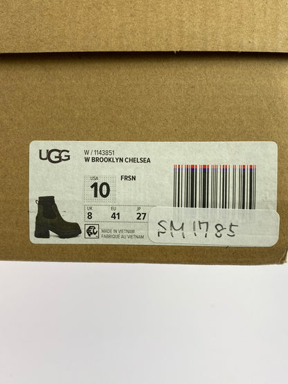 【中古美品】【メンズ】 UGG アグ 1143851 W BROOKLYN CHELSEA ブルックリン チェルシー ブーツ 靴 165-240711-me-15-min サイズ：27.0cm カラー：グリーン系 万代Net店