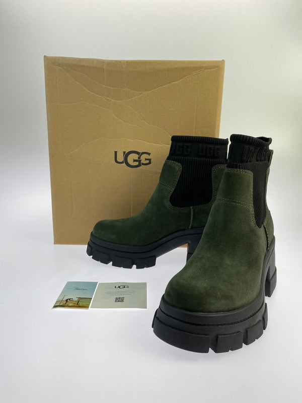 【中古美品】【メンズ】 UGG アグ 1143851 W BROOKLYN CHELSEA ブルックリン チェルシー ブーツ 靴 165-240711-me-15-min サイズ：27.0cm カラー：グリーン系 万代Net店