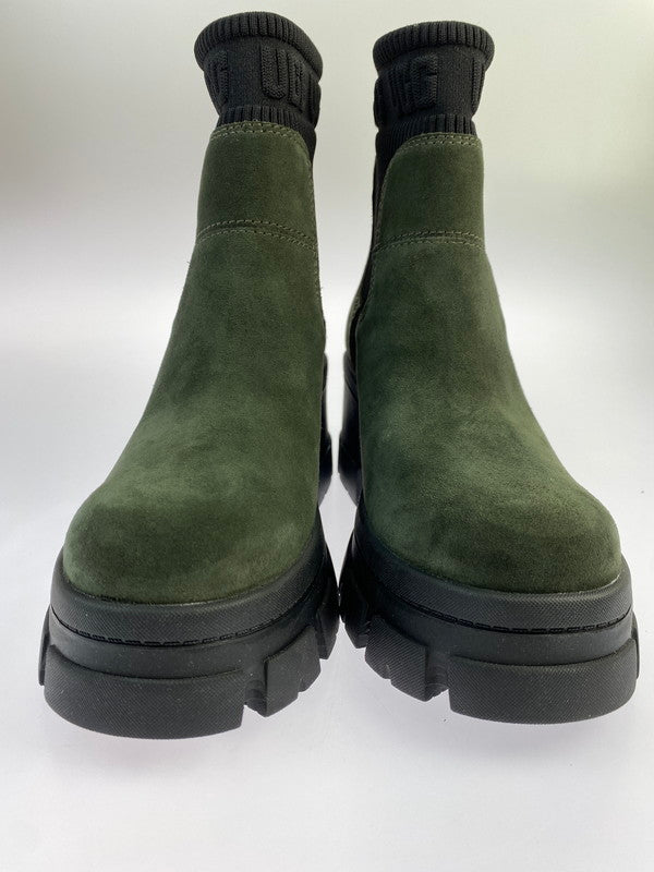 【中古美品】【メンズ】 UGG アグ 1143851 W BROOKLYN CHELSEA ブルックリン チェルシー ブーツ 靴 165-240711-me-15-min サイズ：27.0cm カラー：グリーン系 万代Net店