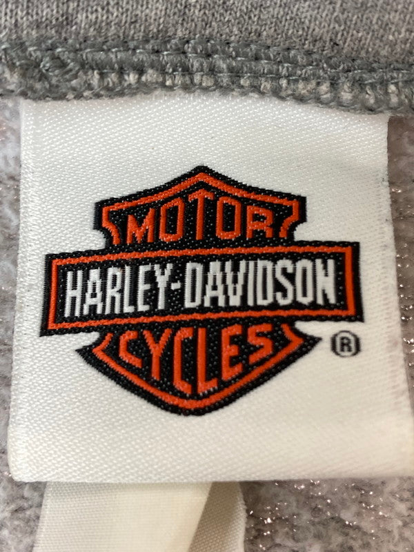 【中古品】【メンズ】  HARLEY DAVIDSON 90S HALF-ZIP SWERT PULLOVER ハーレーダビットソン ハーフジップ スウェット プルオーバー トップス 146-240711-yn-01-min カラー：グレー 万代Net店