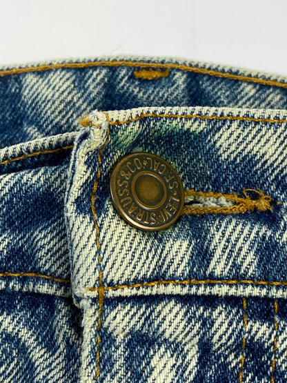 【中古品】【メンズ】 Levi's リーバイス USA製 585刻印 80S オレンジタブ スモールE ケミカルウォッシュ テーパード デニムパンツ  40550-0209 ボトムス 157-240711-jt-13-min サイズ：W34 L34 カラー：ライトインディゴ 万代Net店