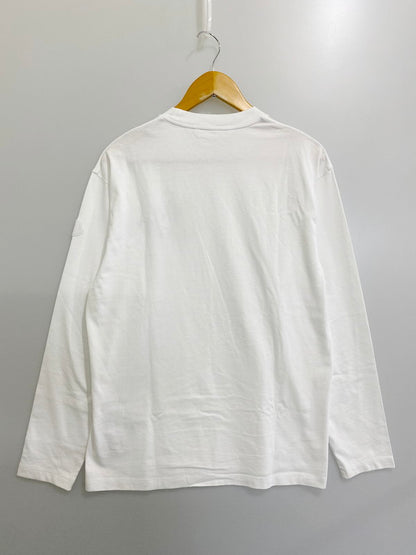 【中古美品】【メンズ】 MONCLER モンクレール 24SS L/S T-SHIRT J109118D00011 ロングスリーブTシャツ 長袖Tシャツ トップス 141-240712-yn-07-min サイズ：S カラー：ホワイト 万代Net店