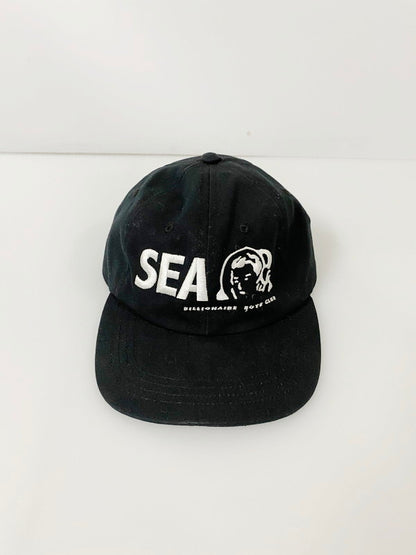 【中古品】【メンズ】 Billionaire Boys Club ビリオネアボーイズクラブ × WIND AND SEA ウィンダンシー BBCJP205SH002 6-PANEL CAP 6パネル キャップ 帽子 185-240712-jt-24-min サイズ：ONE カラー：ブラック 万代Net店