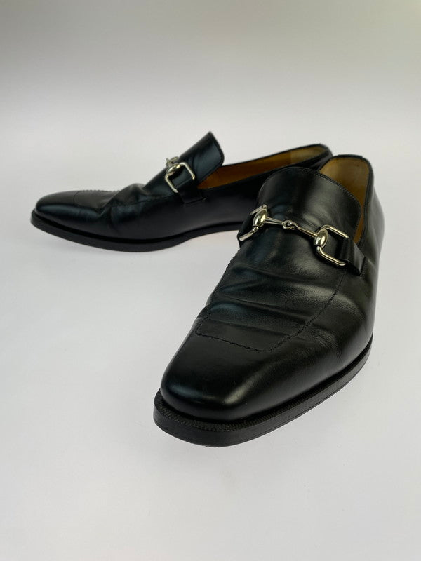 【中古品】【メンズ】 GUCCI グッチ 204396 ホースビット レザーシューズ 靴 シューズ ローファー 183-240713-AS-4-min サイズ：40.5(25.5cm） カラー：ブラック 万代Net店