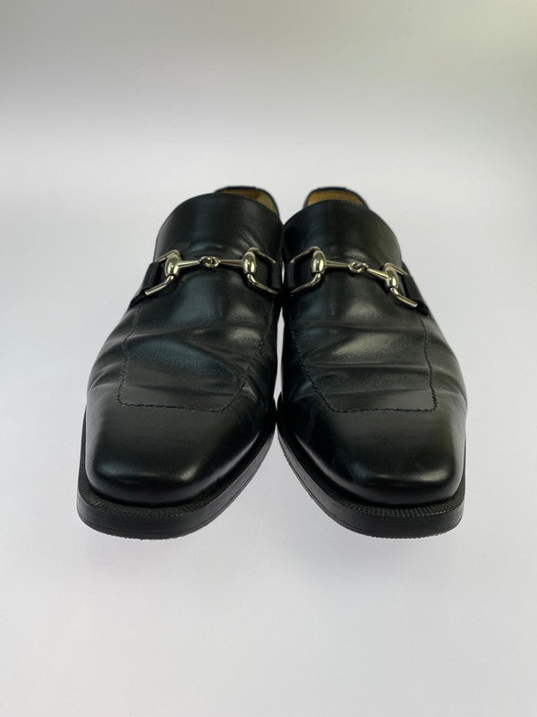 【中古品】【メンズ】 GUCCI グッチ 204396 ホースビット レザーシューズ 靴 シューズ ローファー 183-240713-AS-4-min サイズ：40.5(25.5cm） カラー：ブラック 万代Net店