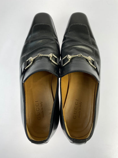 【中古品】【メンズ】 GUCCI グッチ 204396 ホースビット レザーシューズ 靴 シューズ ローファー 183-240713-AS-4-min サイズ：40.5(25.5cm） カラー：ブラック 万代Net店