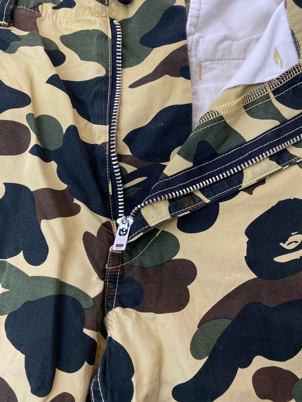 【中古品】【メンズ】 A BATHING APE アベイシングエイプ 1ST CAMO CARGO PANTS 001PTD801018X カモ カーゴパンツ ボトムス 153-240716-yn-18-min サイズ：M カラー：カモフラージュ 万代Net店