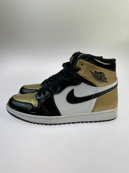 【中古品】【メンズ】 NIKE ナイキ 861428-007 AIR JORDAN 1 RETRO HIGH OG NRG GOLD TOE エアジョーダン 1 レトロ ハイ スニーカー シューズ 靴 160-240718-me-7-min サイズ：28.0cm カラー：BLACK-METALLIC GOLD 万代Net店