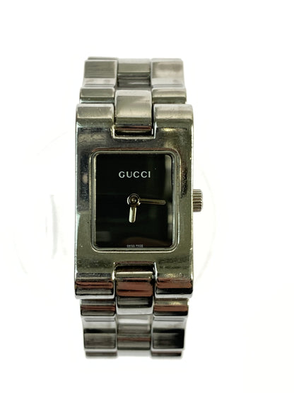 【中古品】【レディース】 GUCCI グッチ QUARTZ WATCH 2305L アナログ ステンレス 黒文字盤 クオーツ腕時計 198-260806-yn-23-min カラー：シルバー 万代Net店