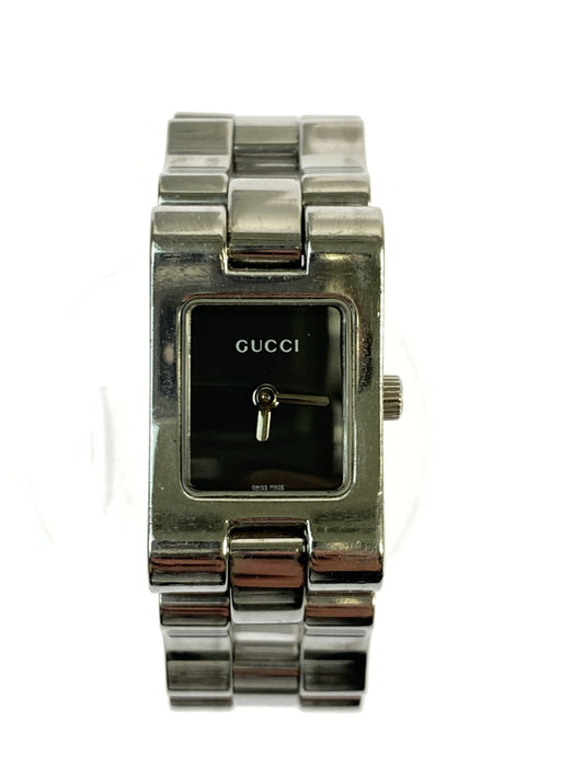 【中古品】【レディース】 GUCCI グッチ QUARTZ WATCH 2305L アナログ ステンレス 黒文字盤 クオーツ腕時計 198-260806-yn-23-min カラー：シルバー 万代Net店