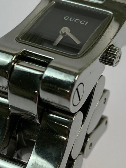 【中古品】【レディース】 GUCCI グッチ QUARTZ WATCH 2305L アナログ ステンレス 黒文字盤 クオーツ腕時計 198-260806-yn-23-min カラー：シルバー 万代Net店