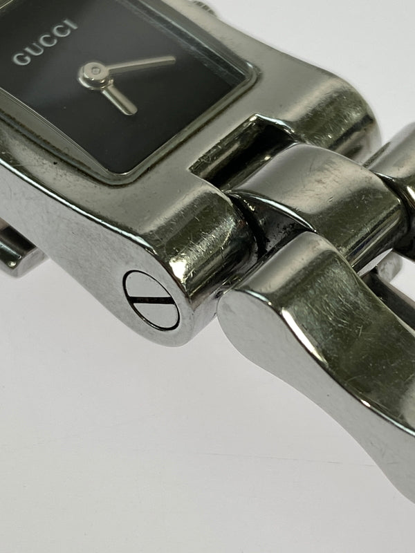 【中古品】【レディース】 GUCCI グッチ QUARTZ WATCH 2305L アナログ ステンレス 黒文字盤 クオーツ腕時計 198-260806-yn-23-min カラー：シルバー 万代Net店