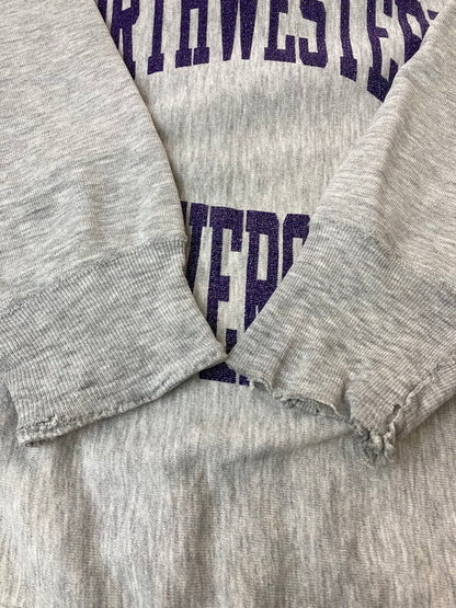 【現状渡し品】【メンズ】 Champion チャンピオン REVERSE WEAVE COLLEGE LOGO SWEATSHIRT リバースウィーブ カレッジロゴ スウェットシャツ トレーナー トップス 146-240718-yn-06-min サイズ：M カラー：グレー 万代Net店