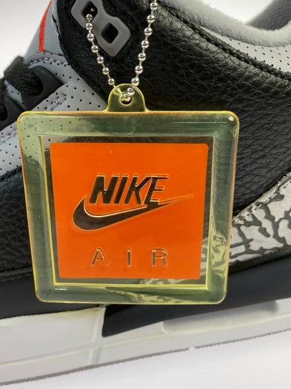 【中古美品】【メンズ】 NIKE ナイキ 854262-001 AIR JORDAN 3 RETRO OG エアジョーダン 3 レトロ スニーカー シューズ 靴 160-240718-me-12-min サイズ：28.5cm カラー：BLACK/FIRE RED-CEMENT GREY 万代Net店