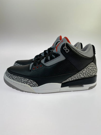 【中古美品】【メンズ】 NIKE ナイキ 854262-001 AIR JORDAN 3 RETRO OG エアジョーダン 3 レトロ スニーカー シューズ 靴 160-240718-me-12-min サイズ：28.5cm カラー：BLACK/FIRE RED-CEMENT GREY 万代Net店