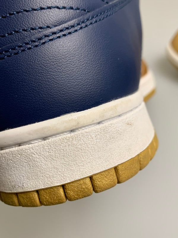 【中古品】【メンズ】 NIKE SB×SUPREME ナイキエスビー シュプリーム DUNK LOW OG QSMETALLIC GOLD NAVY メタリックゴールド ネイビー CK3480-700 メンズ スニーカー 靴 シューズ 160-260709-hu-11-min サイズ：28ｃｍ US10 カラー：METALLIC GOLD 万代Net店