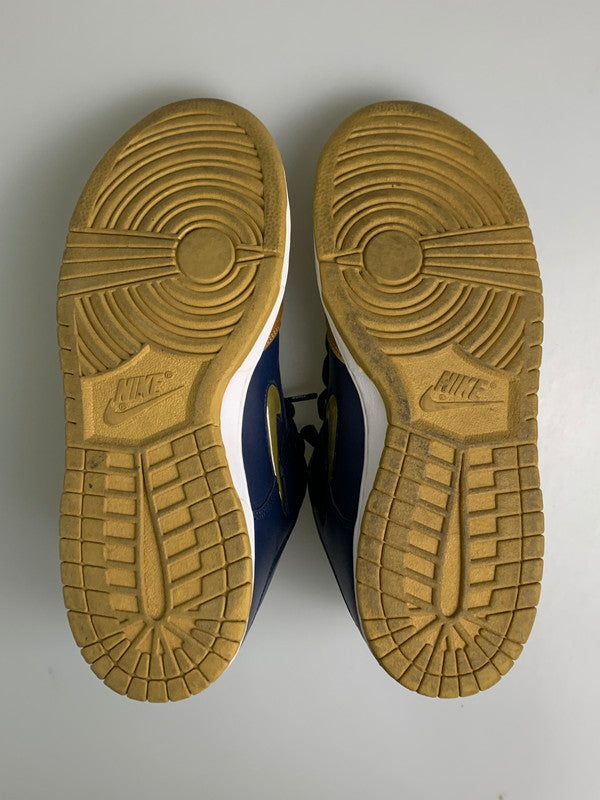 【中古品】【メンズ】 NIKE SB×SUPREME ナイキエスビー シュプリーム DUNK LOW OG QSMETALLIC GOLD NAVY メタリックゴールド ネイビー CK3480-700 メンズ スニーカー 靴 シューズ 160-260709-hu-11-min サイズ：28ｃｍ US10 カラー：METALLIC GOLD 万代Net店