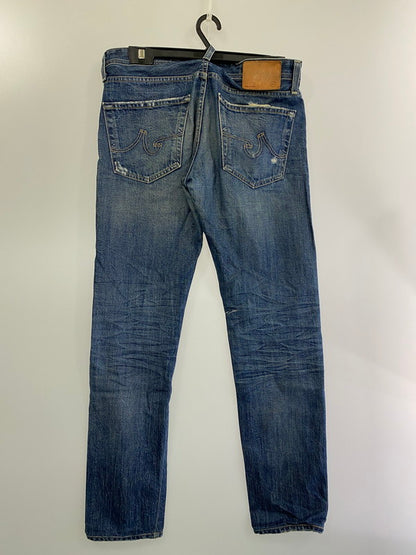 【中古品】【メンズ】 Ron Herman ロンハーマン AG64  THE MATCHBOX DAMAGED DENIM デニムパンツ ボトムス 152-240719-ks-20-min サイズ：W33 カラー：インディゴ 万代Net店