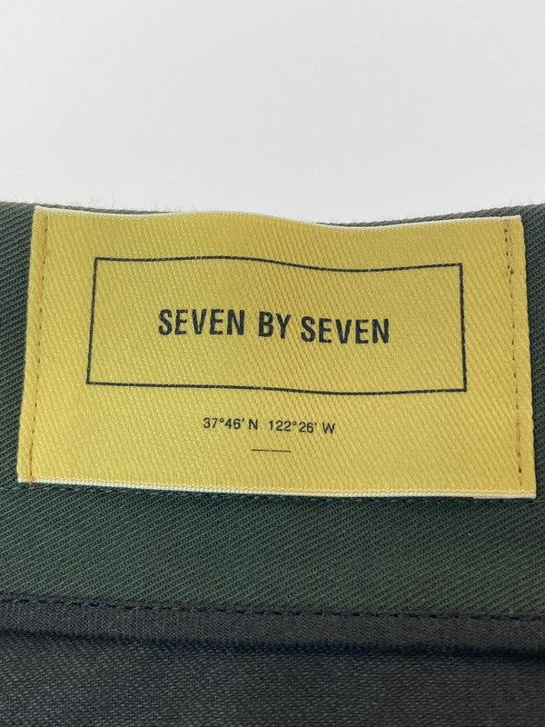 【中古品】【メンズ】 SEVEN BY SEVEN セブン バイ セブン 800-3140041 FLARE TROUSERS HARD TWIST TWILL パンツ ボトムス 151-240719-ks-13-min サイズ：L カラー：グレー系 万代Net店