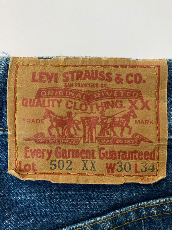 【中古品】【メンズ】 Levi's リーバイス 刻印J22 日本製 BIG E 赤耳 復刻 140周年記念 502XX DENIM PANTS デニムパンツ ボトムス 157-240719-ks-27-min サイズ：30×34 カラー：インディゴ 万代Net店