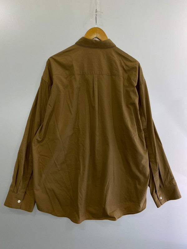 【中古品】【メンズ】  STEIN シュタイ ST.143 20SS FLY FRONT SLEEVE OVERSIZED SHIRT スリーブ オーバーサイズ シャツ 長袖トップス 140-240718-me-21-min サイズ：M カラー：ベージュ 万代Net店