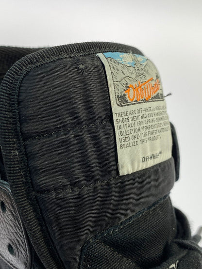 【中古品】【メンズ】 OFF-WHITE オフホワイト OFF COURT 3.0 OMIA065E18A420011000 オフコート ハイカットスニーカー 靴 162-240722-hi-03-min サイズ：42 カラー：ブラック 万代Net店