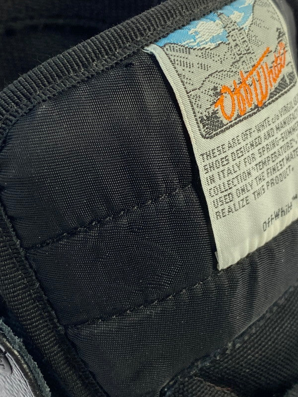 【中古品】【メンズ】 OFF-WHITE オフホワイト OFF COURT 3.0 OMIA065E18A420011000 オフコート ハイカットスニーカー 靴 162-240722-hi-03-min サイズ：42 カラー：ブラック 万代Net店