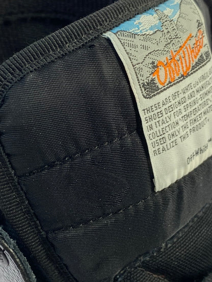 【中古品】【メンズ】 OFF-WHITE オフホワイト OFF COURT 3.0 OMIA065E18A420011000 オフコート ハイカットスニーカー 靴 162-240722-hi-03-min サイズ：42 カラー：ブラック 万代Net店