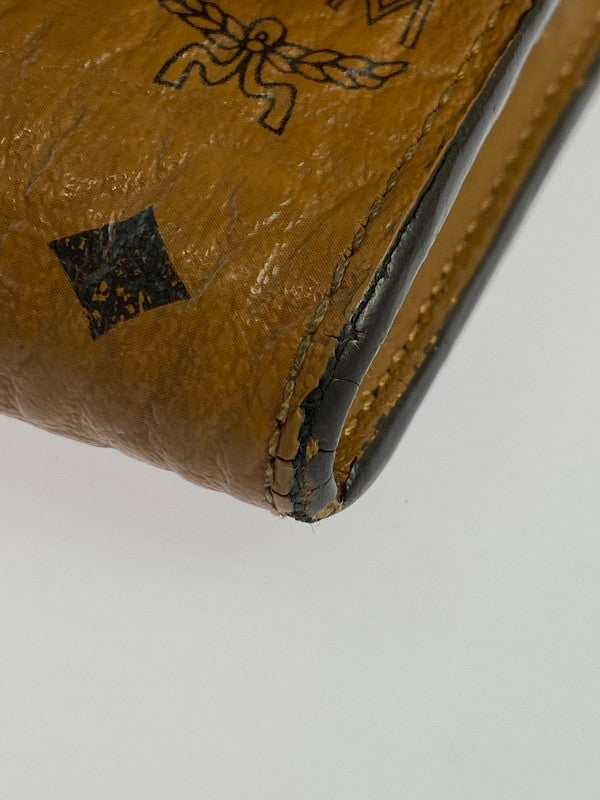 【中古品】【メンズ】 MCM エム・シー・エム MYL 8SVI99 CO001 ヴィセトス 二つ折り長財布 181-240720-AS-5-min カラー：コニャック 万代Net店