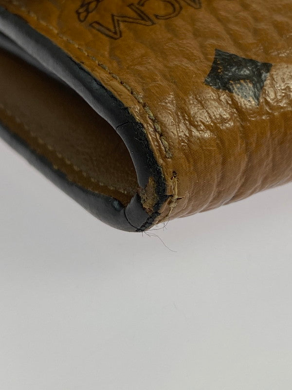 【中古品】【メンズ】 MCM エム・シー・エム MYL 8SVI99 CO001 ヴィセトス 二つ折り長財布 181-240720-AS-5-min カラー：コニャック 万代Net店