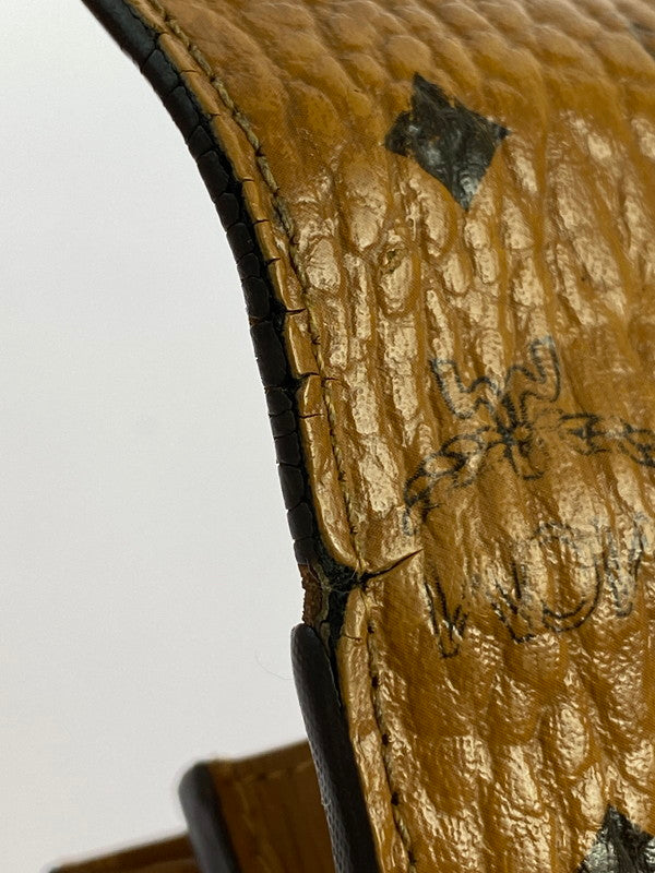 【中古品】【メンズ】 MCM エム・シー・エム MYL 8SVI99 CO001 ヴィセトス 二つ折り長財布 181-240720-AS-5-min カラー：コニャック 万代Net店