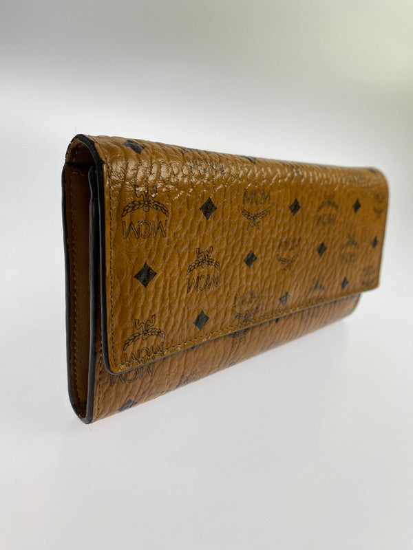 【中古品】【メンズ】 MCM エム・シー・エム MYL 8SVI99 CO001 ヴィセトス 二つ折り長財布 181-240720-AS-5-min カラー：コニャック 万代Net店