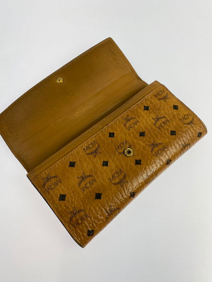 【中古品】【メンズ】 MCM エム・シー・エム MYL 8SVI99 CO001 ヴィセトス 二つ折り長財布 181-240720-AS-5-min カラー：コニャック 万代Net店