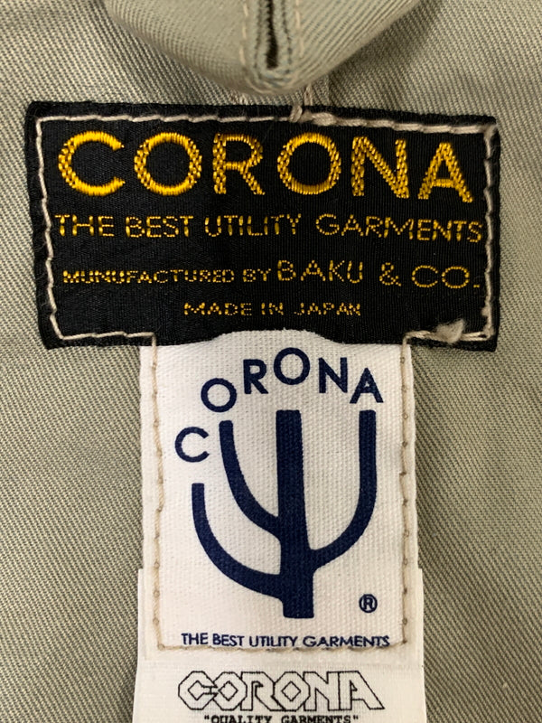 【中古品】【メンズ】 CORONA コロナ COTTON JACKET コットンジャケット メンズ アウター 145-260704-hu-03-min サイズ：S カラー：カーキ系 万代Net店