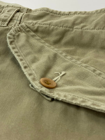 【中古品】【メンズ】 Polo by Ralph Lauren ポロバイラルフローレン 紺タグ 90-00S CARGO SHORT PANTS カーゴショートパンツ 短パン ボトムス 157-240726-me-07-min サイズ：32 カラー：ベージュ 万代Net店