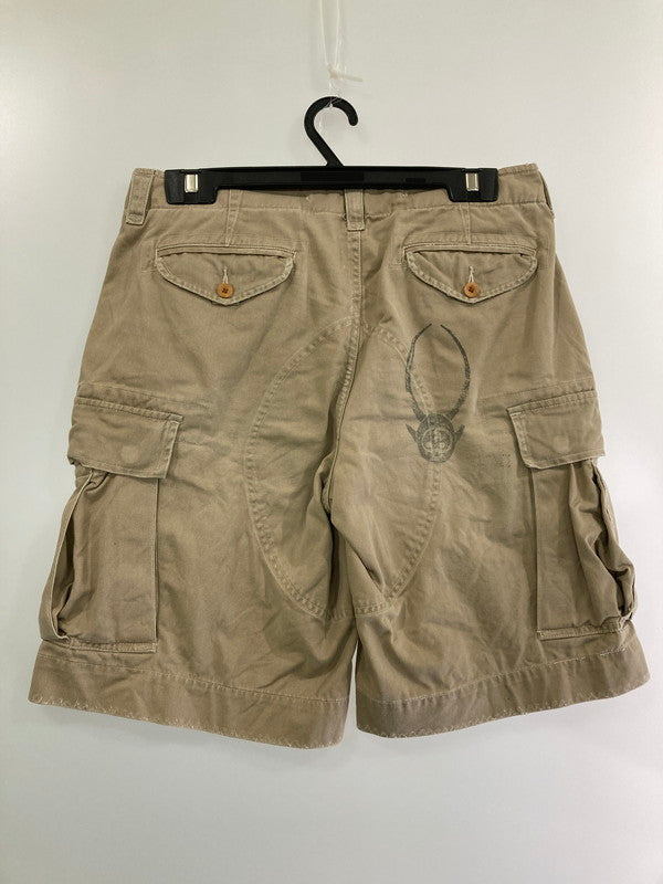 【中古品】【メンズ】 Polo by Ralph Lauren ポロバイラルフローレン 紺タグ 90-00S CARGO SHORT PANTS カーゴショートパンツ 短パン ボトムス 157-240726-me-07-min サイズ：32 カラー：ベージュ 万代Net店