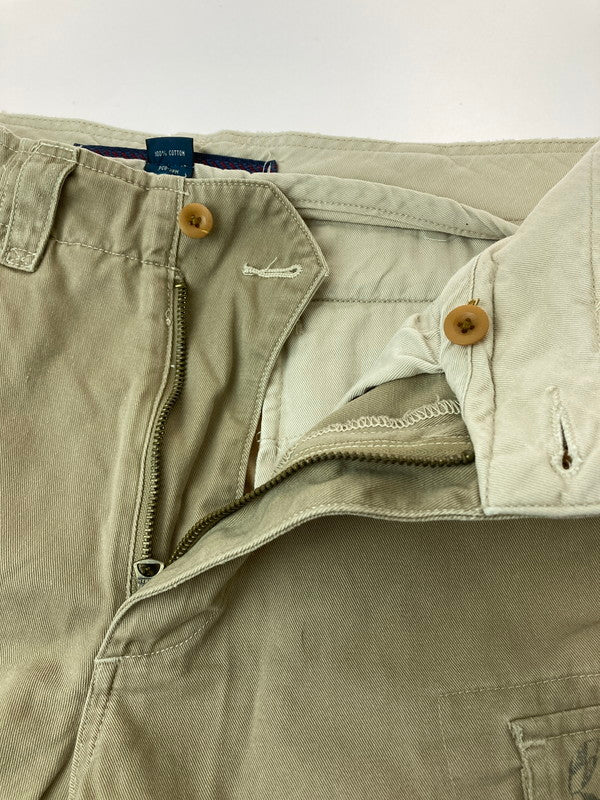 【中古品】【メンズ】 Polo by Ralph Lauren ポロバイラルフローレン 紺タグ 90-00S CARGO SHORT PANTS カーゴショートパンツ 短パン ボトムス 157-240726-me-07-min サイズ：32 カラー：ベージュ 万代Net店