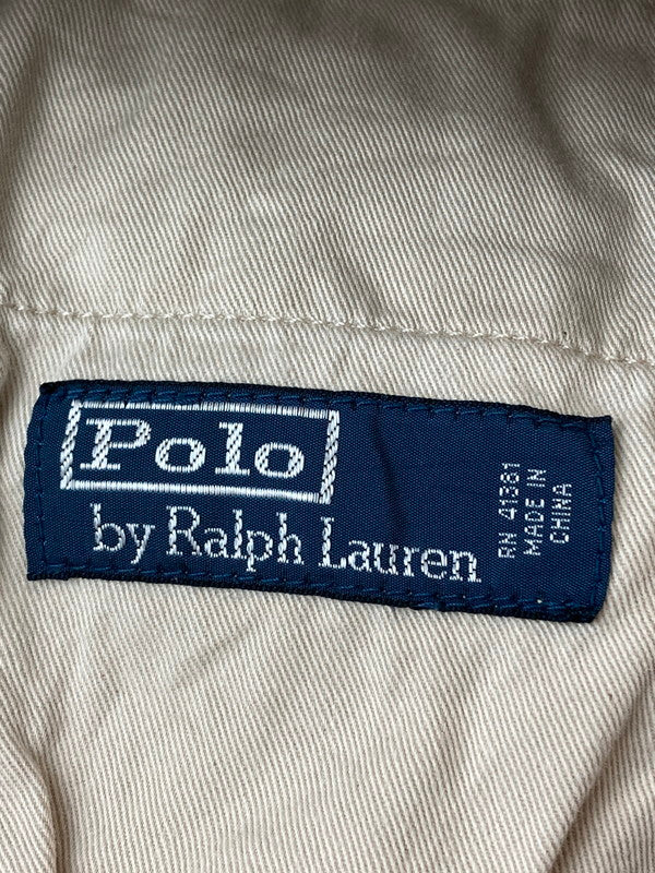 【中古品】【メンズ】 Polo by Ralph Lauren ポロバイラルフローレン 紺タグ 90-00S CARGO SHORT PANTS カーゴショートパンツ 短パン ボトムス 157-240726-me-07-min サイズ：32 カラー：ベージュ 万代Net店